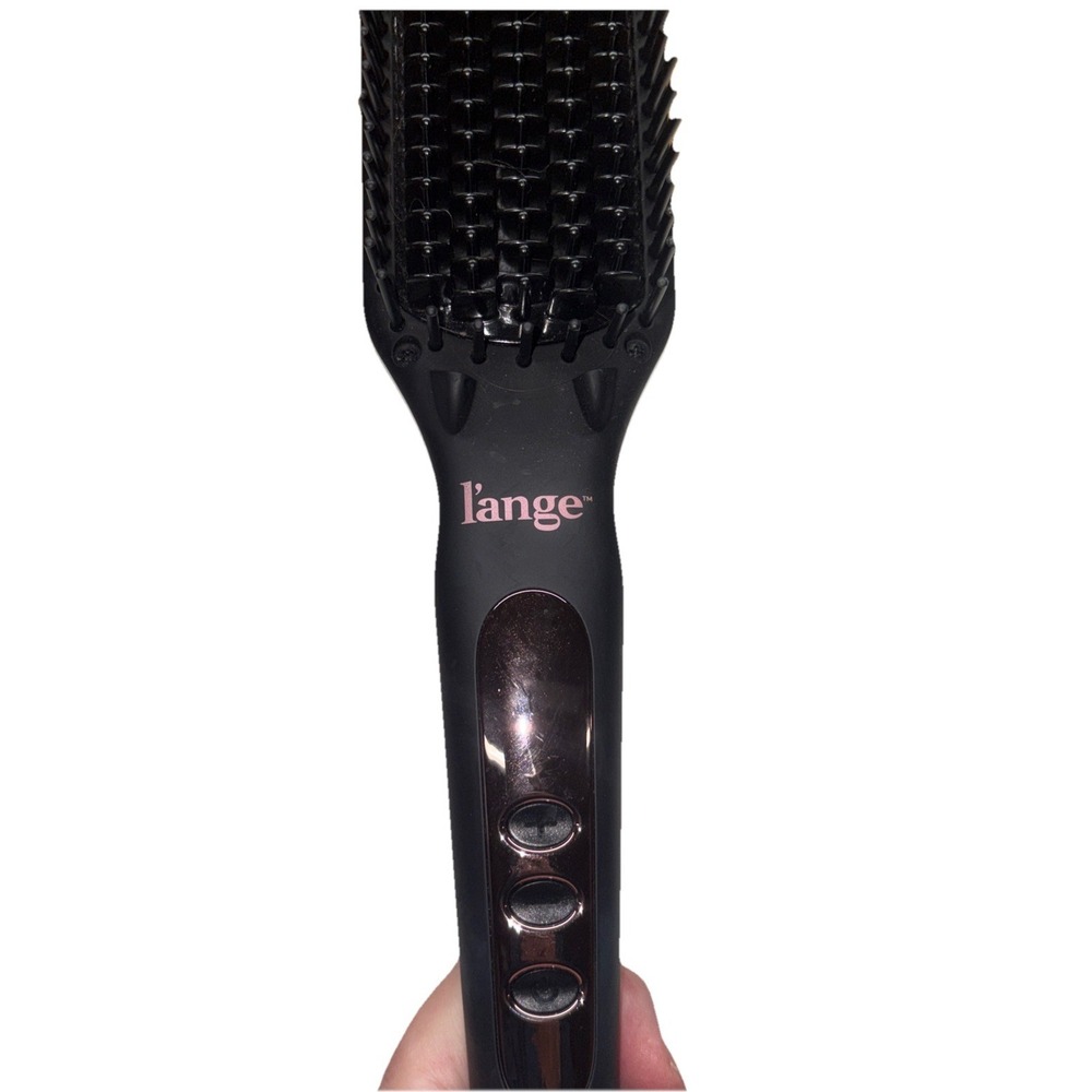 L'ange Le Vite Hair Brush Straightener Black Lange Thermal Ion Ceramic Heat